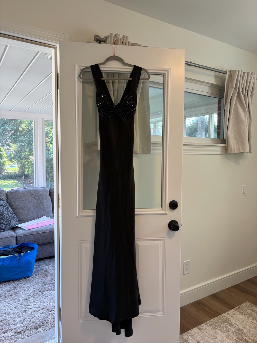 Vintage 1990s Black Calvin Klein Gown